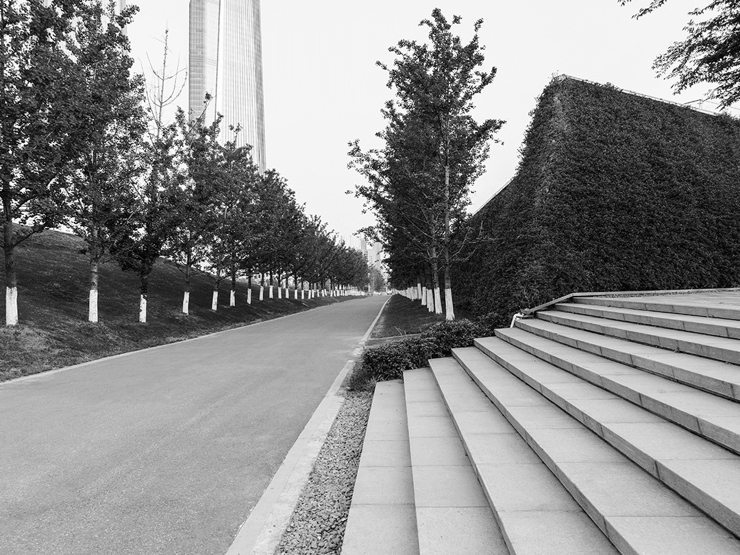 staircase and a road