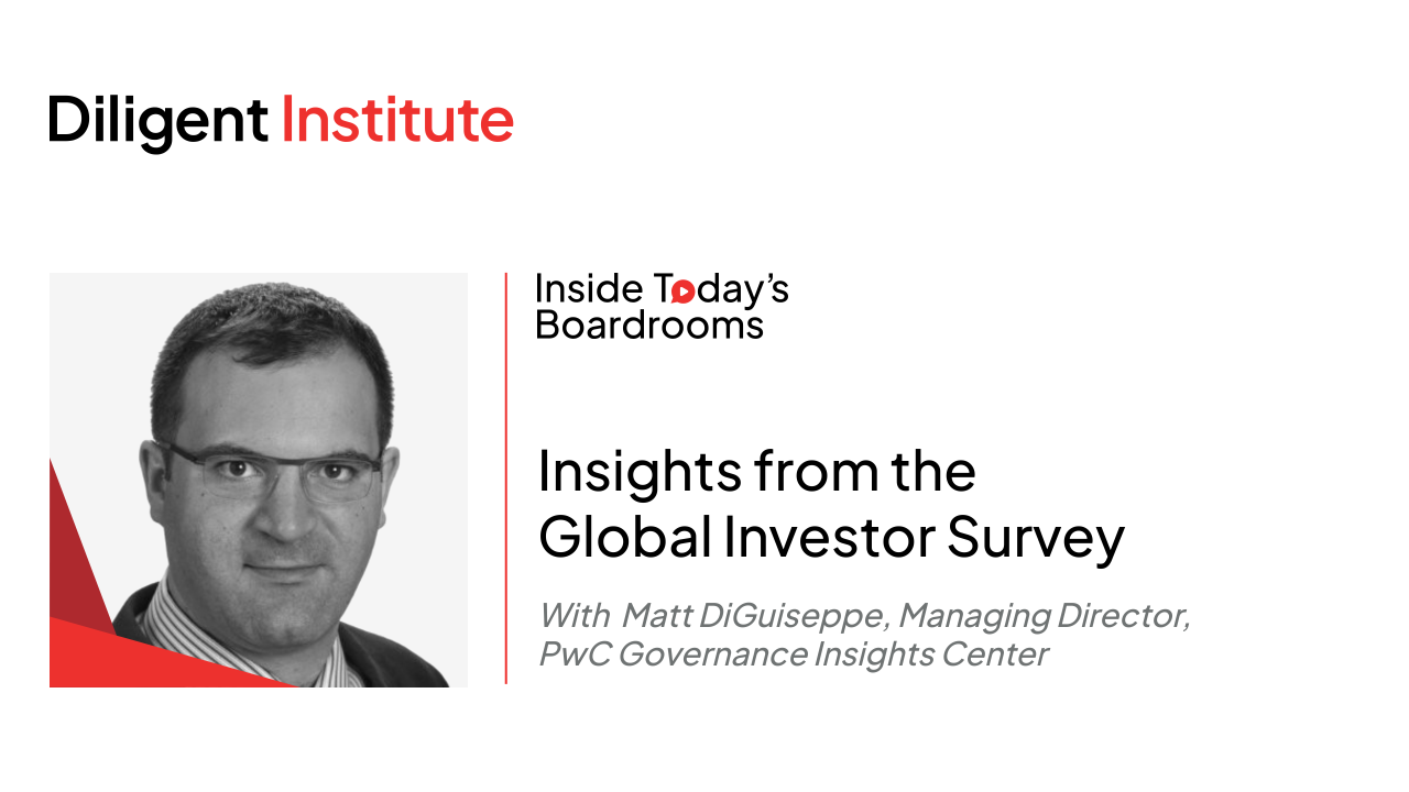 Insights from the Global Investor Survey